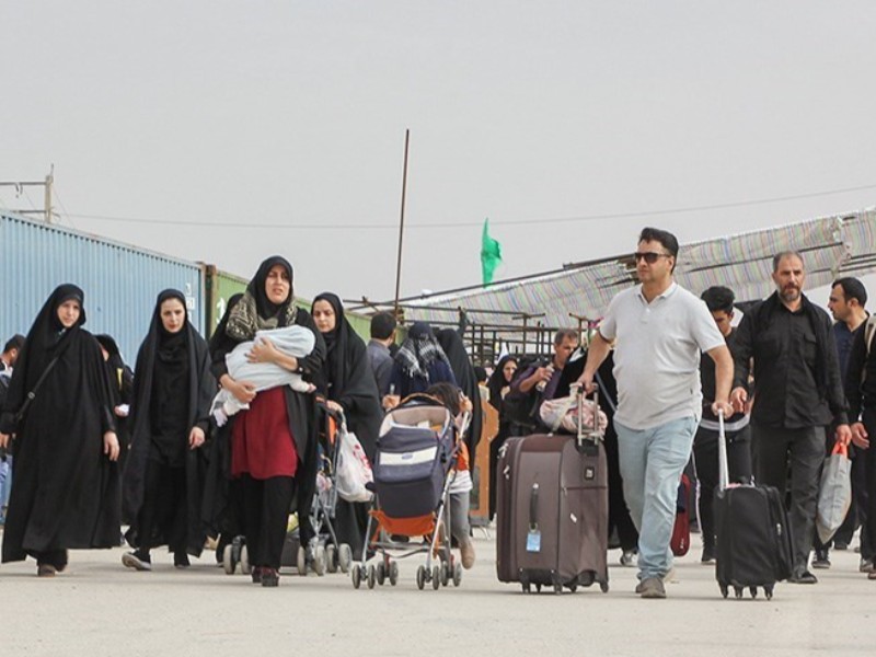 29 هزار زائر در نیمه شعبان از مرز مهران تردد کردند